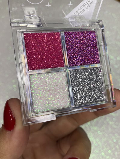 Sombras glitter pink21