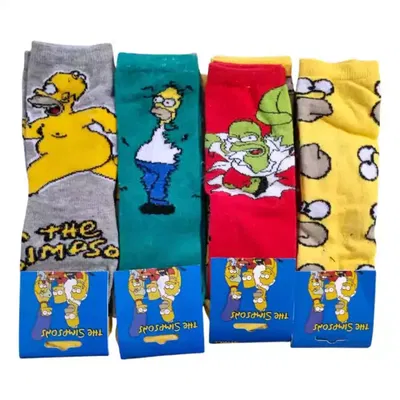 Docena medias largas infantiles Los simpsons
