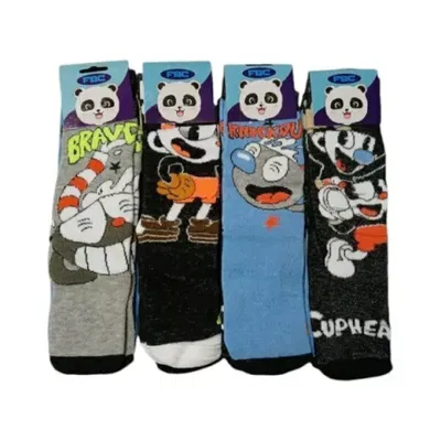 Docena medias largas infantiles Cuphead