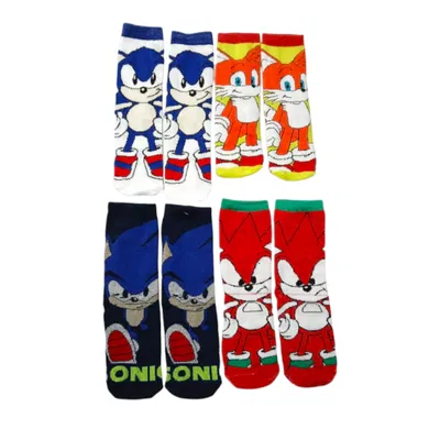 Docena surtida medias 3/4 sonic infantil