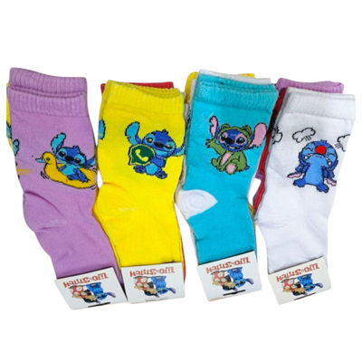 Docena medias 3/4 infantiles Stich