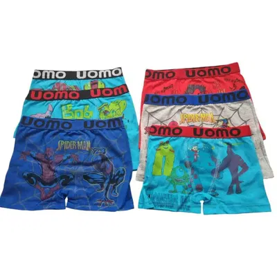 Docena boxers infantil UOMO SURTIDO PERSONAJES talles 4 al 10