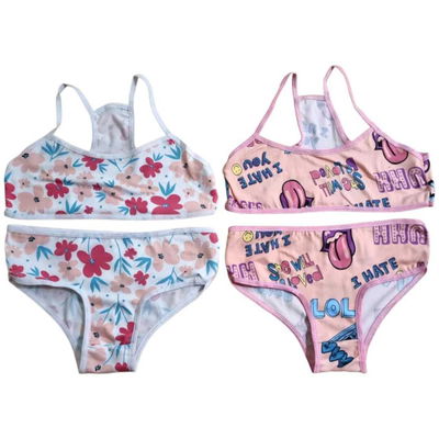 Pack x2 conjuntos INFANTIL Flores