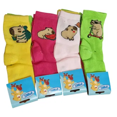 Docena surtida medias 3/4 INFANTIL capibara SURTIDA