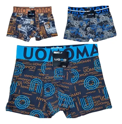 Pack x6 boxer UOMO JUVENIL TALLES Y COLORES SURTIDOS