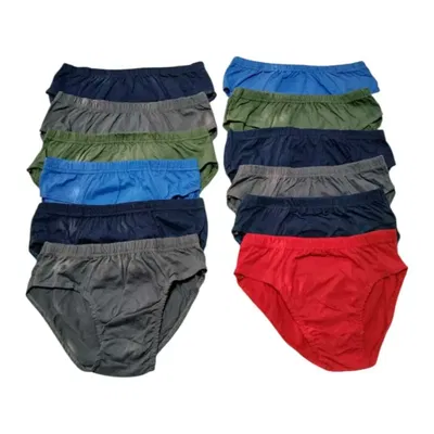 Pack x6 slip adulto algodón LISO SIMPLE