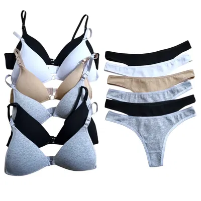 Pack x3 Conjuntos algodón taza soft