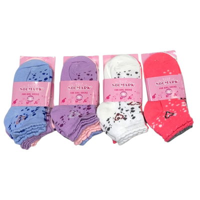 Docena soquetes Sockmart infantil niña talle 4/6 del 25 al 30 
