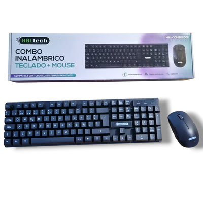 Combo inalámbrico Teclado + mouse HBL TECH