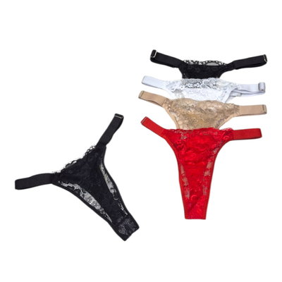 Pack x6 colaless elástico ancho regulable y encaje SURTIDO TALLE ÚNICO del 36 al 40/42