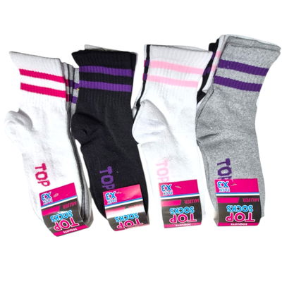 Docena medias 3/4 TOP SURTIDO MUJER 90% ALGODÓN