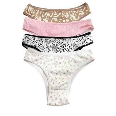 Pack x6 vedetinas de morley estampada colores claros