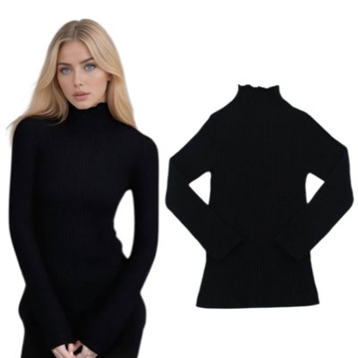 Pack x3 remeras térmicas negra de Morley Canelada MUJER SURTIDO DEL XL AL 5XL