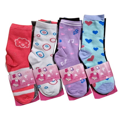 Docena de medias surtidas nena talle 6/8 (30 al 35)