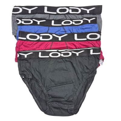 Pack x6 slip adulto algodón Lody elástico Talle único: abarca de un 36 al 42/44