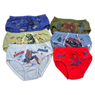 Docena slip nene personajes talles surtidos 4 AL 14