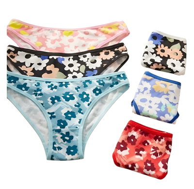 Pack x6 Vedetina de modal flores diseños SURTIDOS Talle único chico: abarca hasta un 40/42