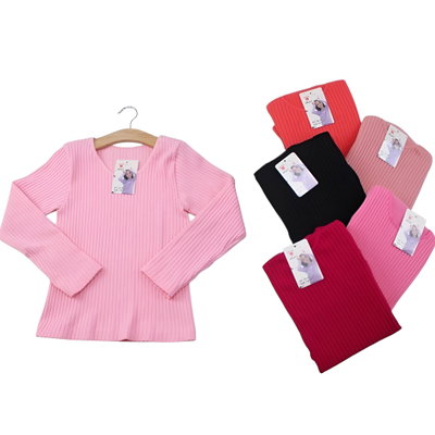 Pack x3 Remeras térmica INFANTIL NENA TALLES 3 AL 10 SURTIDO