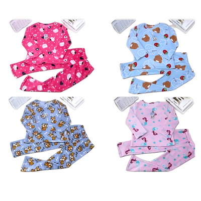 Pack x6 piyamas peluchito infantil SURTIDO TALLES 4 AL 11