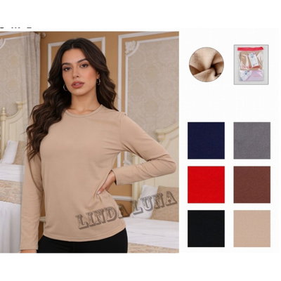 Pack x3 remeras térmicas de mujer con frisa SURTIDO TALLES S AL L