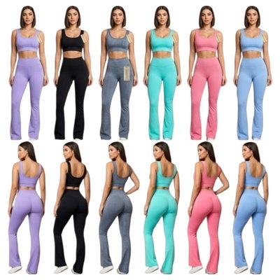Pack x6 Conjuntos deportivos Morley Calza Oxford y top con levanta cola TALLES SURTIDOS
