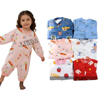Pack x6 Piyamas ENTERIZOS con botón UNISEX SURTIDO TALLES 4/6/8