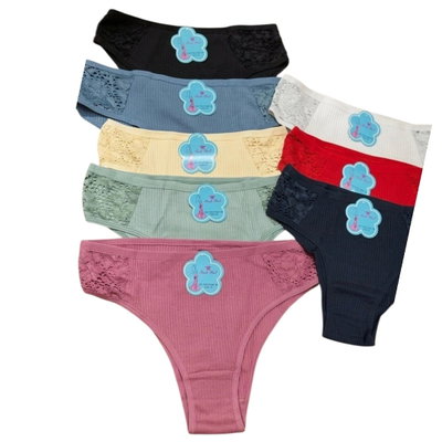 Pack x6 Vedetina Morley con encaje Needfeel Talles M al XL SURTIDO