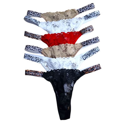 Pack x6 colaless elástico ancho Animal print SURTIDO