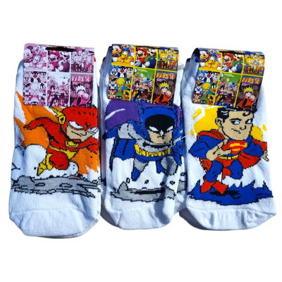 Pack x3 medias infantiles Super héroes SURTIDAS BLANCAS