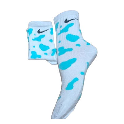 Medias tenis Nike manchas celestes