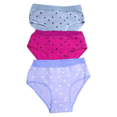 Pack x6 bombachas nena Juvenil SURTIDO