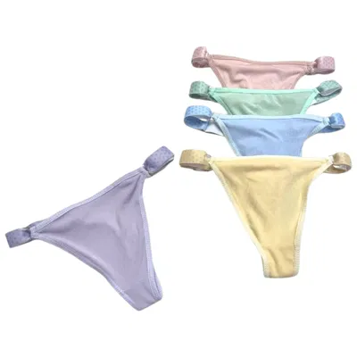 Pack x6 colaless elástico ancho colores pasteles SURTIDO 