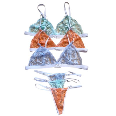 Pack x3 Conjuntos Bralette de encaje SURTIDO