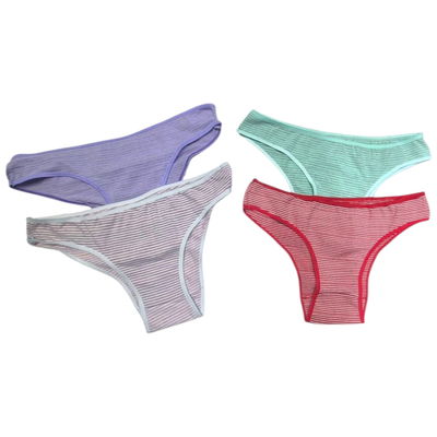 Pack x6 vedetinas rayas TALLE 3 grande