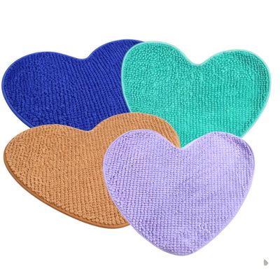 2 Alfombras de baño Corazón COLORES SURTIDOS