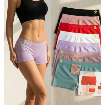 6 boxers mujer SURTIDO talle único: Abarca hasta un 44