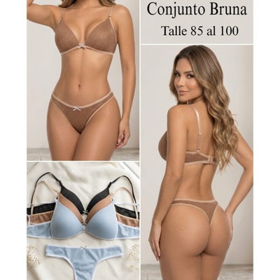 6 Conjuntos Bruna Con Strass Colores y Talles SURTIDOS: del 85 al 100