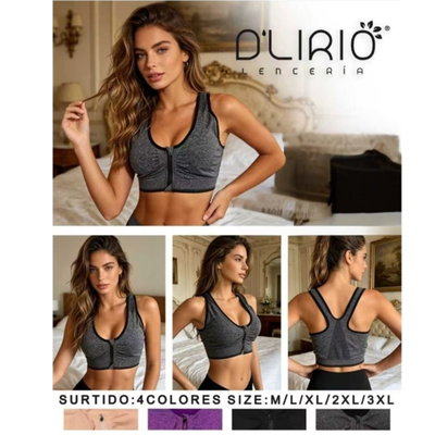 6 Tops deportivos DLIRIO CALIDAD PREMIUM Colores y Talles SURTIDOS: M al 3XL