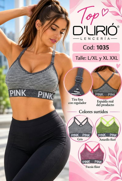 Docena Tops Deportivos DLIRIO #1035 Talles: 90 al 105 SURTIDO