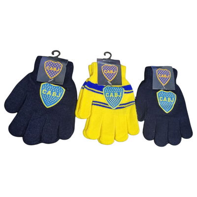 Pack x3 guantes Boca infantil 3/4 AÑOS SURTIDO