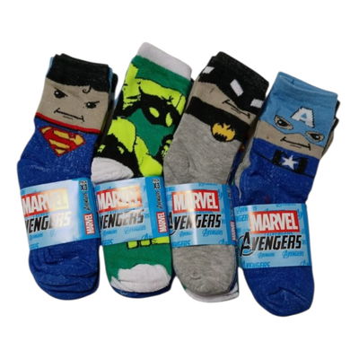 Docena surtida medias 3/4 INFANTIL Superheroes