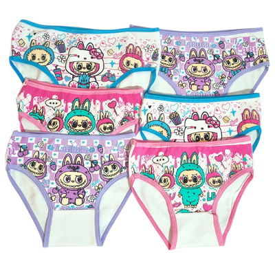 Pack x6 bombachas Labubu TALLES SURTIDOS del 4 al 10