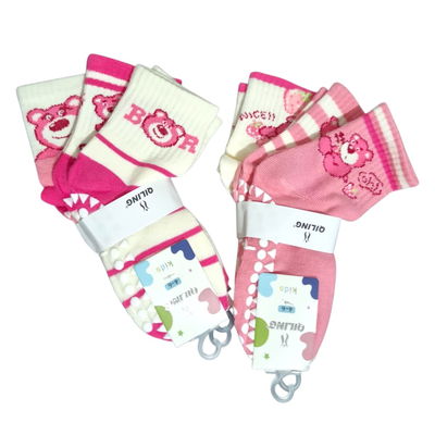 Pack x3 medias ANTIDESLIZANTES Lotso infantil TALLE 6/8 