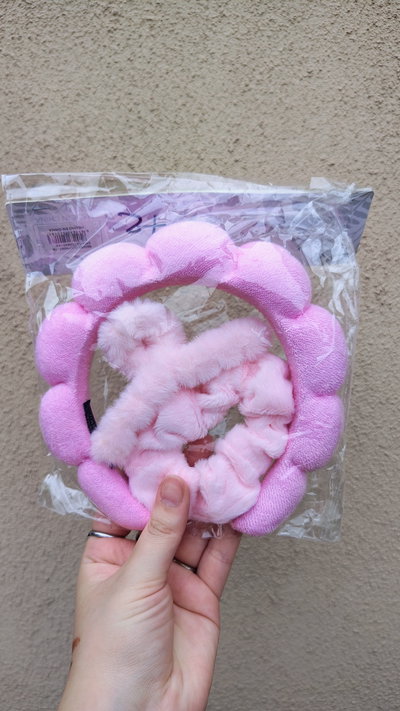 Set Vincha + Scrunchie + Broche