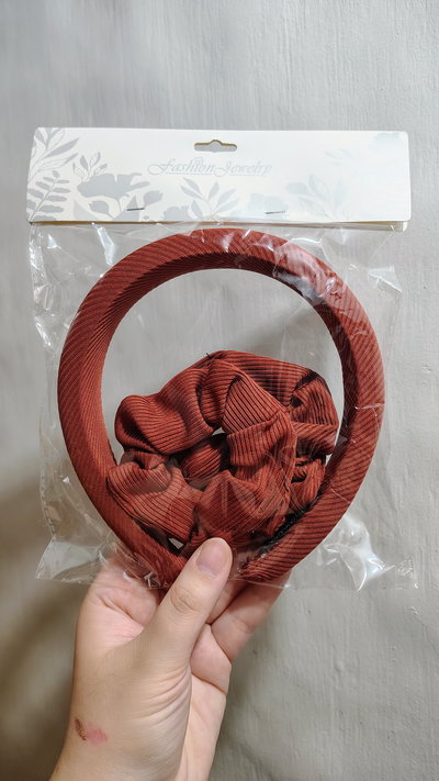 Set Vincha + 2 Scrunchies 