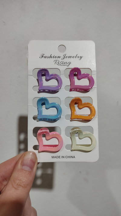 Set broches corazones 