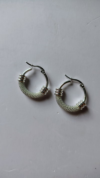 Aros Acero Blanco (chicos)