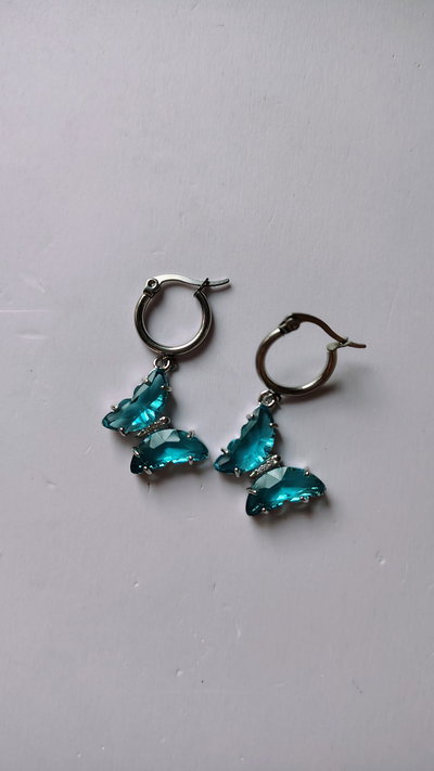 Aros Mariposa (celeste)🦋