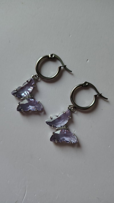 Aros Mariposa (Lila) 🦋
