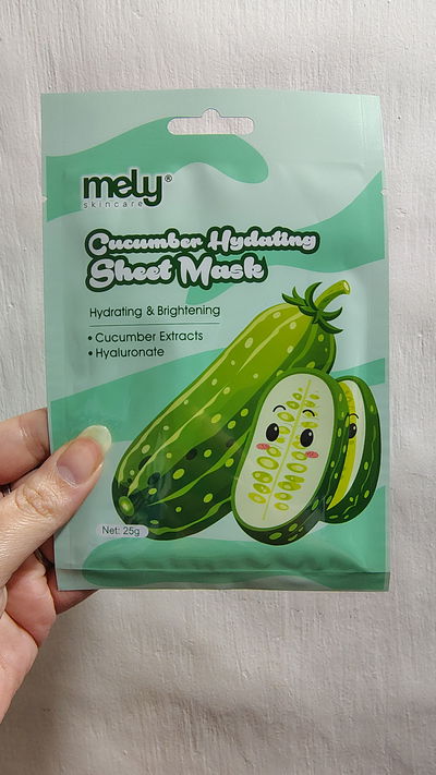 Mascarilla facial con extracto de pepino e hialuronato - Mely